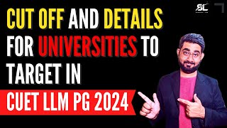 Cut off for CUET LLM 2024  CUET LLM 2024 Colleges Explained  CUET LLM 2024 Exam  CUET LLM PG 2024 [upl. by Ardnuasal]