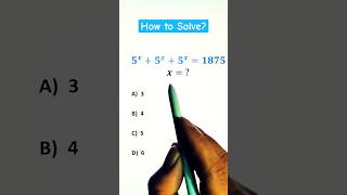 Solving Exponential Equation with base 5 shorts maths [upl. by Simpkins]