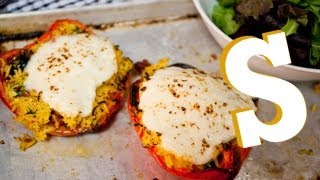 VEGETARIAN STUFFED PEPPERS RECIPE  SORTED [upl. by Zashin]