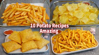 10 Amazing Potato Recipes Collections  French Fries  Potato Chip  Potato Snack [upl. by Maurice70]