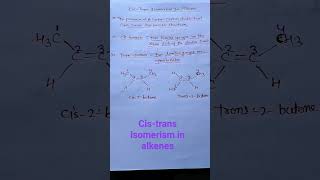 cis trans isomerism in alkenes neet bsc 11th 12th [upl. by Coates]