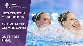 Artistic Swimming Olympic Qualifier  Liechtenstein made history [upl. by Hodosh161]