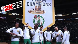 NBA 2K25 Championship Ring amp Banner Ceremony  Opening Night Knicks vs Celtics  XSX 4K [upl. by Acnairb]