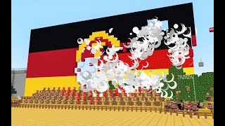 National Anthem of East Germany GDR  Minecraft Villagers Choir [upl. by Aniras]