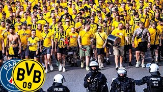 BVBGigantischer Fanmarsch  Dortmund vs PSG 152024 UCL [upl. by Collyer372]