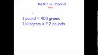 Converting between Metric and Imperial Units for Mass [upl. by Nork]