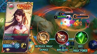 SOLO RANK UP WITH ODETTE  ODETTE GAMEPLAY  ODETTE BEST BUILD 2024  MLBB [upl. by Conlee665]