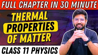 Thermal Properties of Matter Revision OneShot  Chapter 11 Class 11 Physics  CBSE JEE NEET Revision [upl. by Erialb300]