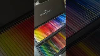 Unboxing the 120 polychromos colored pencilsunboxingfabercastellpolychromoscoloredpencelscute [upl. by Greene]