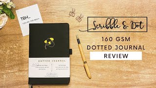 Scribble amp Dot 160GSM Bullet Journal Review  Pen and Paint Test [upl. by Nnyliak]