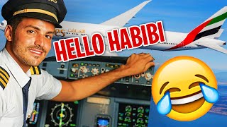 FUNNY ARABIC PILOT CAPTAIN FAYSAL AIRLINES [upl. by Hanzelin]