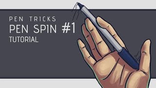 Pen Tricks Pen Spin 1 Tutorial [upl. by Ehpotsirhc]