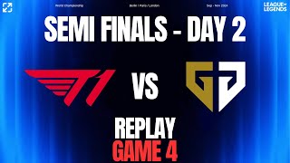 T1 vs GEN  Game 4  Semifinals Day 2  Worlds 2024 semifinals worlds2024 [upl. by Charla821]