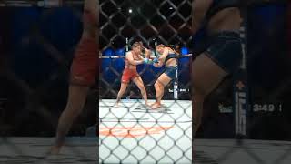 La venezolana Yuneisy Duben le da tremendo KO a Shannon Clark en el primer round [upl. by Hamilah]