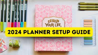 How to Set Up your New PLANNER  2024 Planner Setup [upl. by Ariajay]