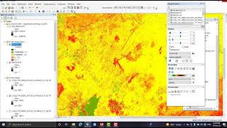 Image differencing in ArcMap l NDVI l NDWI and NDBI using LandSat8 image [upl. by Leahkim]