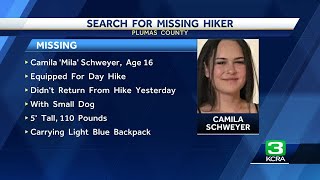 Crews search for 16yearold hiker missing with dog in Plumas County [upl. by Adehsor]