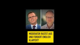 MODERATOR RASTET AUS und fordert ENDLICH KLARTEXT politik deutschland ampel satire [upl. by Attevad]