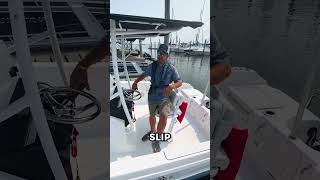 Be Confident and Decisive When Docking Boat Docking Tip from Bridge Marina PART 2 of 2 shorts [upl. by Kaine]