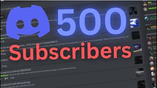 500 Subscribers Special Announcement Join my discord [upl. by Yemac827]