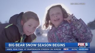 Snow Season Arrives Early At Big Bear Mountain [upl. by Attenev]