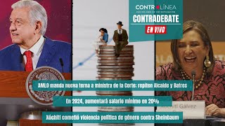 Contradebate  AMLO manda nueva terna a ministra de la Corte repiten Alcalde y Batres [upl. by Eniaral]