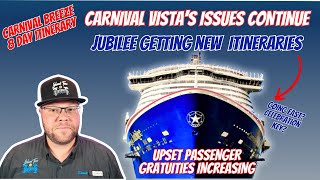 HUGE Carnival News  New Jubilee More Sailings Released  Carnival Vista Issues MAD passenger [upl. by Mcfarland]