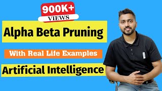 Alpha Beta Pruning in Hindi with Example  Artificial Intelligence [upl. by Ajax703]