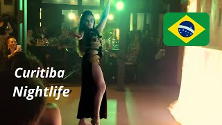 Curitiba Nightlife  Brazil Nightlife  Walking Around Curitiba  Paraná  Brazil  4k [upl. by Lejna]