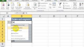 Szövegként tárolt számok számmá alakítása  4 féle megoldás [upl. by Dublin]