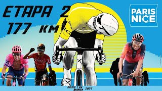 🔴 EN VIVO PARIS  NIZA 2024  ETAPA 2  177 KM [upl. by Semyaj]