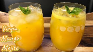 VIRGIN MANGO MOJITOMANGO MOJITO RECIPEMocktailDrink for SummerQuick and Easy DrinksVirgin Mojito [upl. by Ainigriv715]