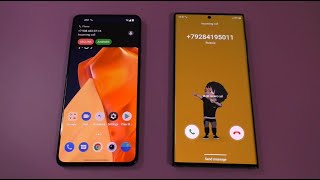 Samsung S22 Ultra vs OnePlus 9 Incoming Call [upl. by Sauveur911]