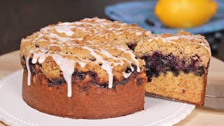 Blueberry Streusel Cake  How Tasty Channel [upl. by Aisined283]