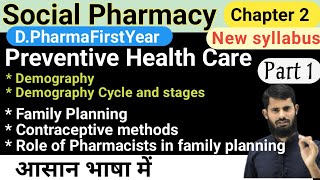 Social Pharmacy Chapter 2  Demography  Family Planning  Various Contraceptive Methods [upl. by Any]