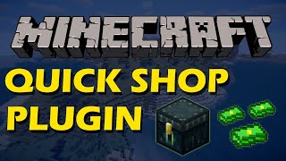 Easily buy and sell items in Minecraft with Quick Shop Reremake Plugin [upl. by Llenyl]