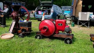 Westbury White Horse Classic Car Rally  Stationary Engine [upl. by Eenad]