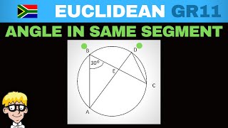 Circle Geometry Grade 11  Angles in same segment [upl. by Berey174]