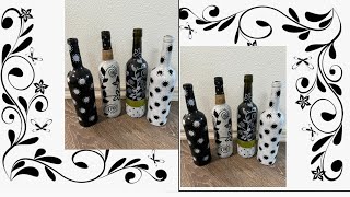 Bottle Art Design For Beginners Bottle Decoration IdeasBottle art Bottle Art Design Ideas [upl. by Idihc]