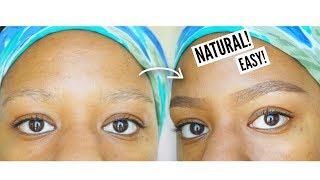 HOW TO FILL IN THIN EYEBROWS  My Natural Eyebrow Routine No Concealer [upl. by Evad767]