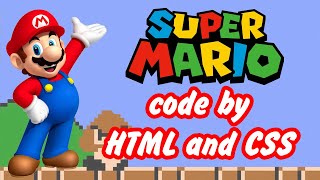 develop mario game by html and css [upl. by Lerrehs]