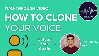 How To Clone Your Voice  Upload Your Audio [upl. by Parthinia]