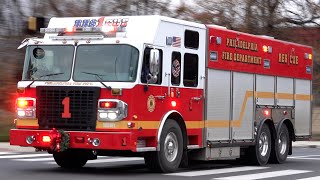 Philadelphia Fire Department Rescue 1 Responding [upl. by Sacha436]