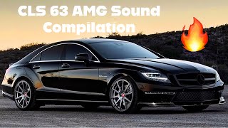 Mercedes CLS63 55L BiTurbo Sound Compilation [upl. by Nanyt]