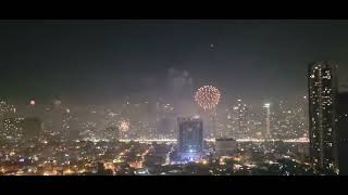 New Years Day 2024 Midnight in Makati Manila Philippines [upl. by Joash]