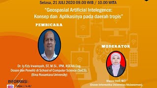 Webinar Informatika Series 1  Geospatial Artificial Intelligence [upl. by Magna]