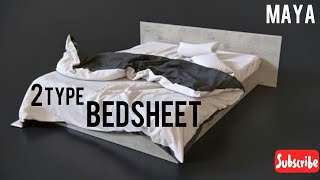 How to create a Bedsheet in maya MAYA MODELING TUTORIAL [upl. by Aisats52]