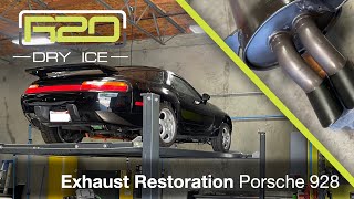 Porsche 928 GTS Exhaust Restoration with Dry Ice Cleaning and Ospho [upl. by Schober]