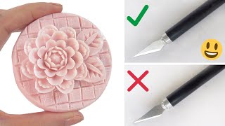 DIY Substitute for Carving Knife  Flower Soap Carving With Xacto Knife  Tips amp Tricks  EASY [upl. by Nabru]