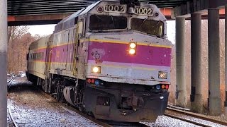 Boston MBTA Commuter Trains [upl. by Melquist820]